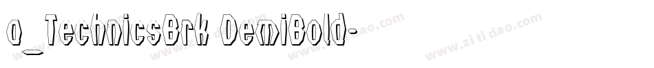 a_TechnicsBrk DemiBold字体转换